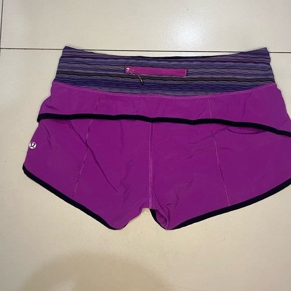 lululemon athletica Pants - Lululemon Speed-Up Low-Rise Lined Short, 2.5” Purple size 6